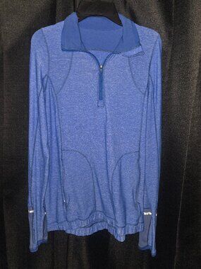 Lululemon Pace Pusher 1/2 Zip Pullover - Harbor Blue